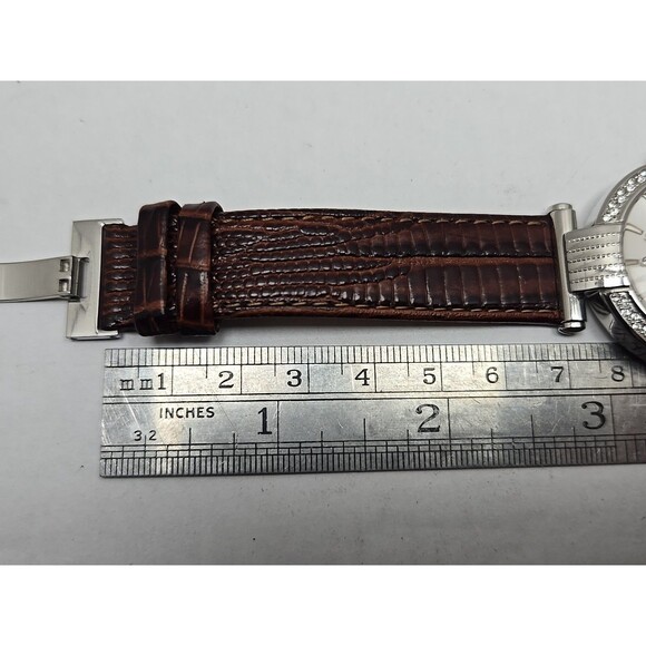 Ferre Milano 1L096 Swiss Made Womens Quartz Crystal Bezel Watch New Battery - Picture 11 of 14